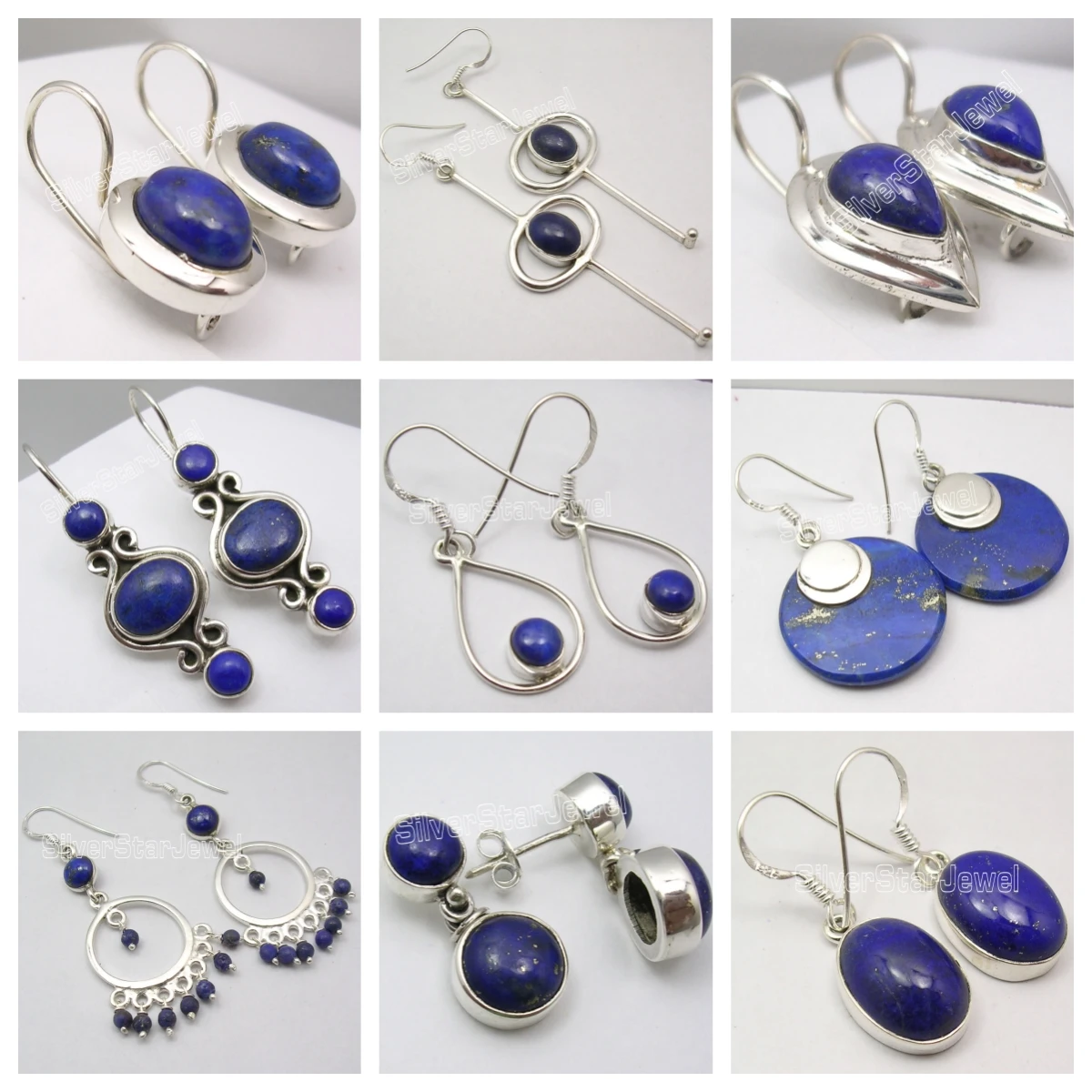 

India Origined Classic Jewelry Semi-precious Stone Earrings Collection 257