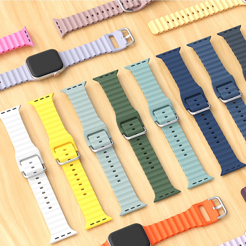 Фото Для Apple Watch 10 ремешок 46 мм 45 мм 42 мм 44 мм Ultra 2 49 мм 40 мм 41 мм Браслет Correa iWatch Series 9 8 7 6 SE 5 4 Ремешки №2
