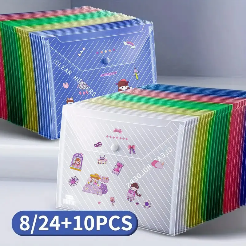 24 шт. прозрачная пластиковая сумка для документов