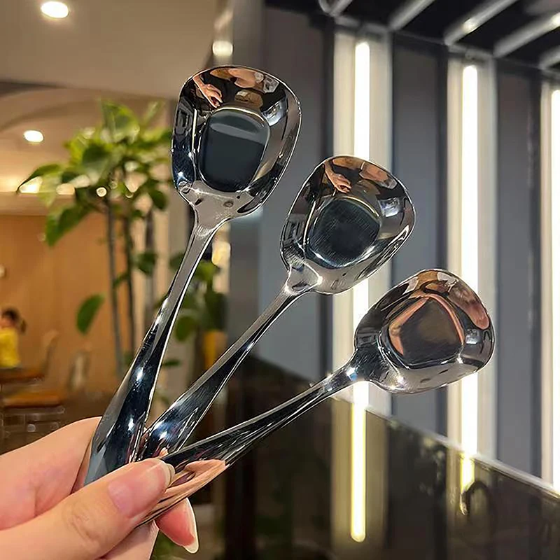 Большая квадратная ложка для чая из нержавеющей стали использования на кухне с