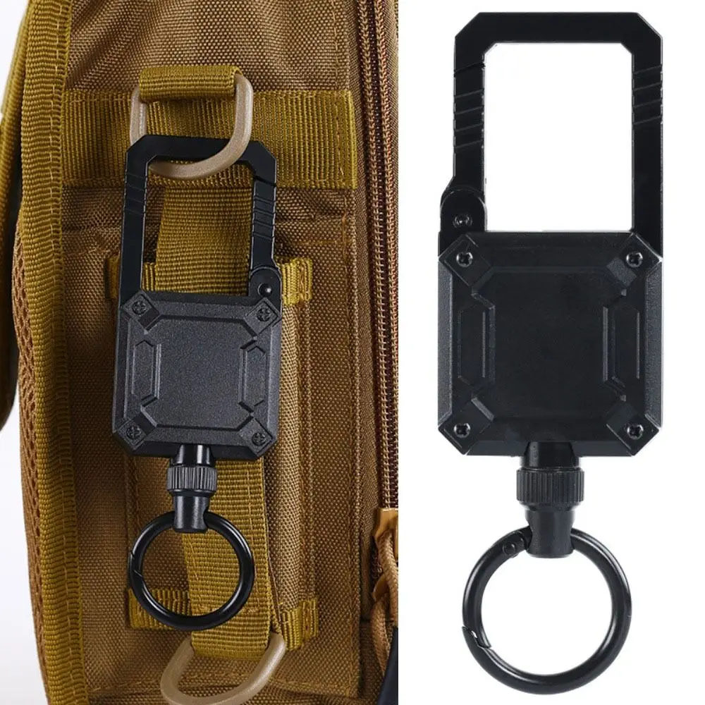 

Держатель для ключей с удостоверением личности, тяжелый велосипедный Телескопический брелок для ключей, трос для ключей, телескопическая пряжка