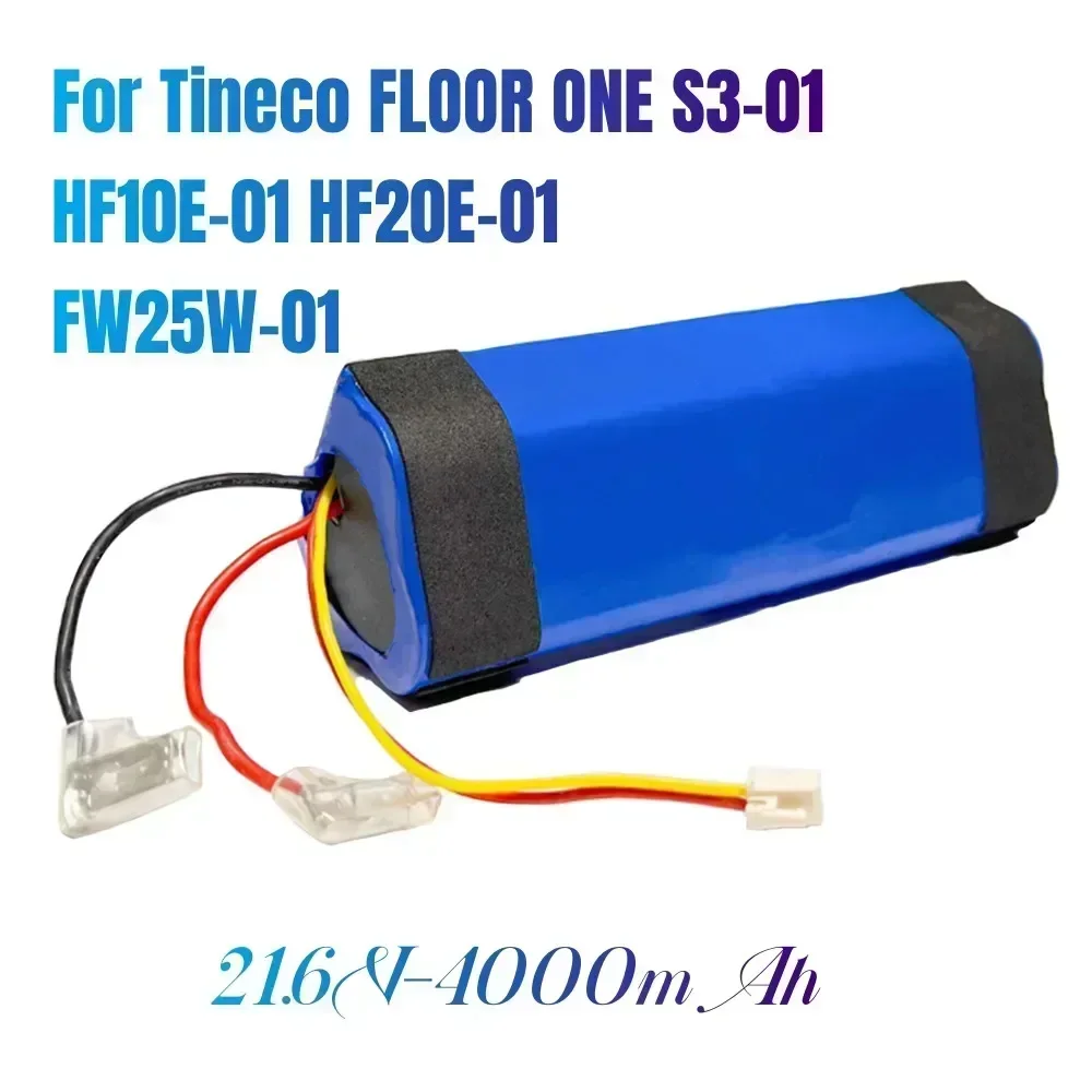 100% оригинал 4000 мАч для Tineco FLOOR ONE 1 0 FW25M-01 FW25W-01 FW09010ECN HF10E-01 HF20E-01 аккумулятор пылесоса