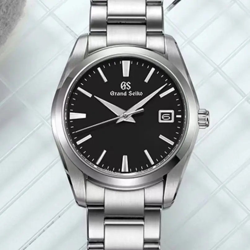 

Часы наручные Grand Seiko Мужские кварцевые, роскошные Брендовые спортивные водонепроницаемые с календарем и циферблатом 40 мм, с календарем