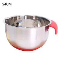 professional large capacity essentials mixing bowl with handle tools leaky mouth for baking mixer kitchenware salad bow cooking