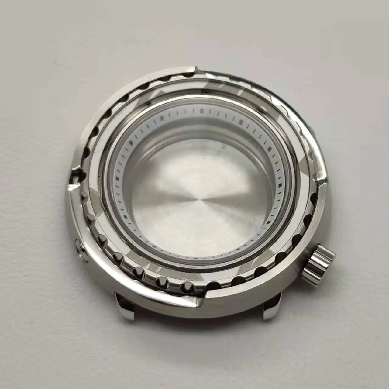 47mm case silver black NH35 tuna watch diving mechanical watch sapphire NH35/36 automatic movement