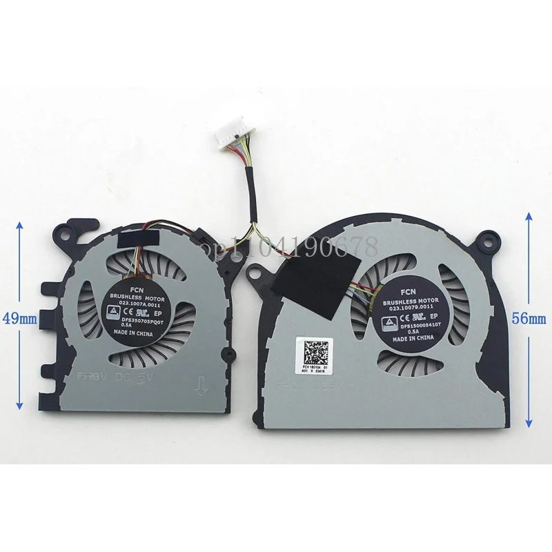 Новый вентилятор охлаждения процессора радиатора для Xiaomi Mi Air 13.3 fa05b12 01A