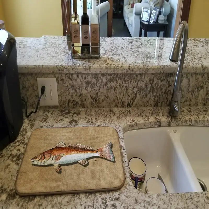 

Сушильный коврик для посуды сокровищ Red Fish