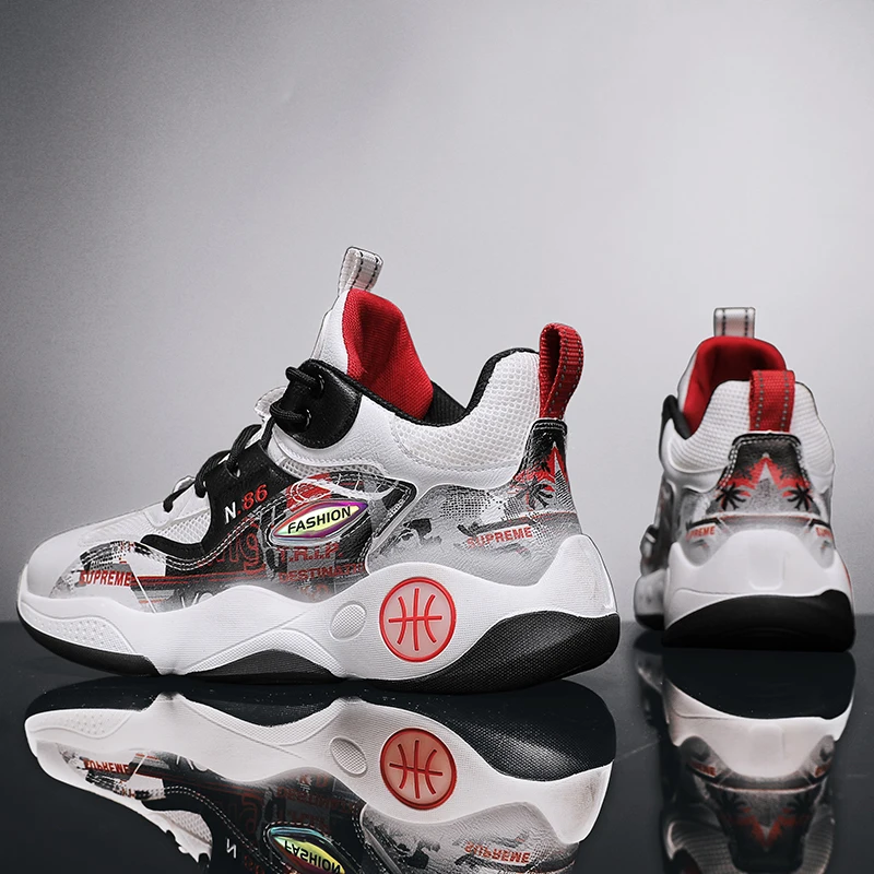 Male Basketball Shoe Fashion New Summer Lightweigh Breathable Top Quality Rebound Sport Shoes Stable Support Brand Shoe for Man