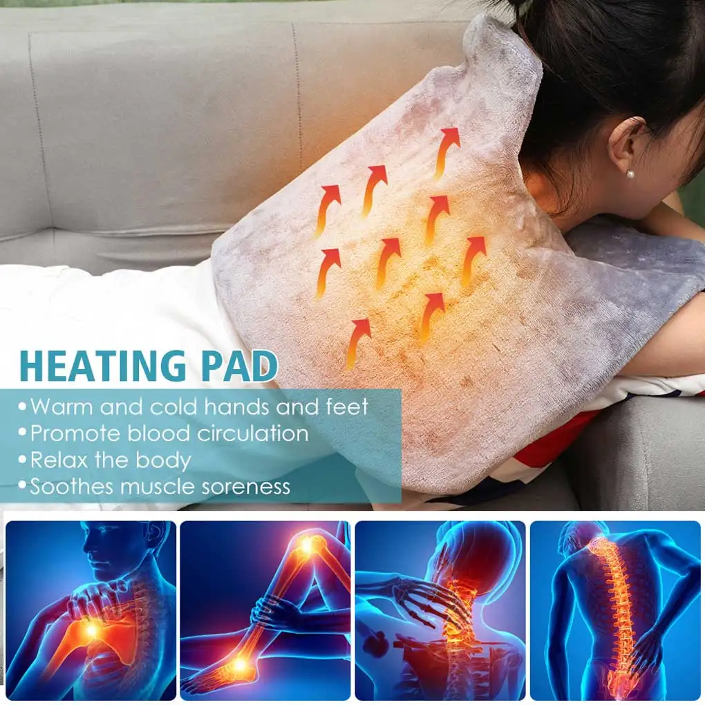 

Electric Heated Blanket Heating Pad Wraps Heater Portable Shawl Warmer