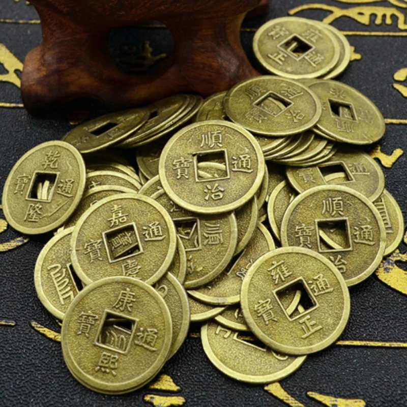 

10pcs/set Chinese Emperor Copper Coin Ancient Money Fortune Money Coin 2.4cm Five Emperors feng shui Copper Coin Fortune Wealth