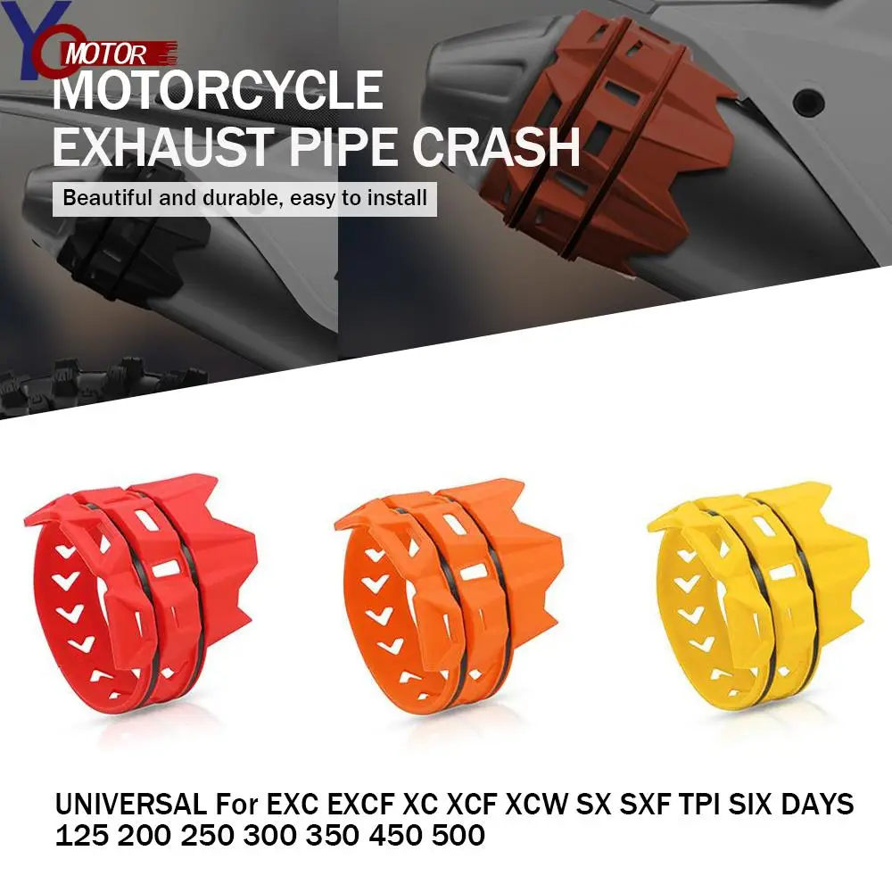 

Motorcycle Exhaust Tail Pipe Protector Cover Guard Parts For 125 200 250 300 350 450 500 EXC EXCF XC XCF XCW SX SXF TPI SIX DAYS