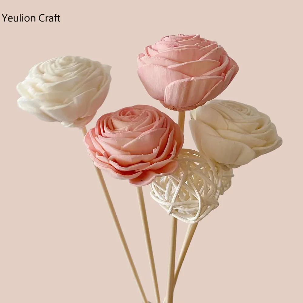 

Роза из ротанга для ароматерапии «сделай сам», ароматерапия из ротанга, ветка из сушеных цветов, тростник, диффузор, украшение для дома