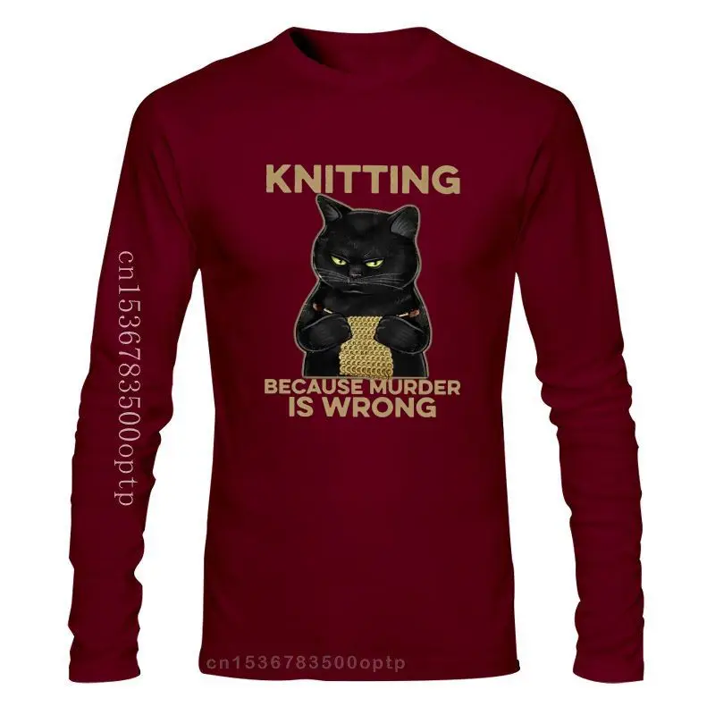 

Мужская одежда, вязаная футболка с забавным котом