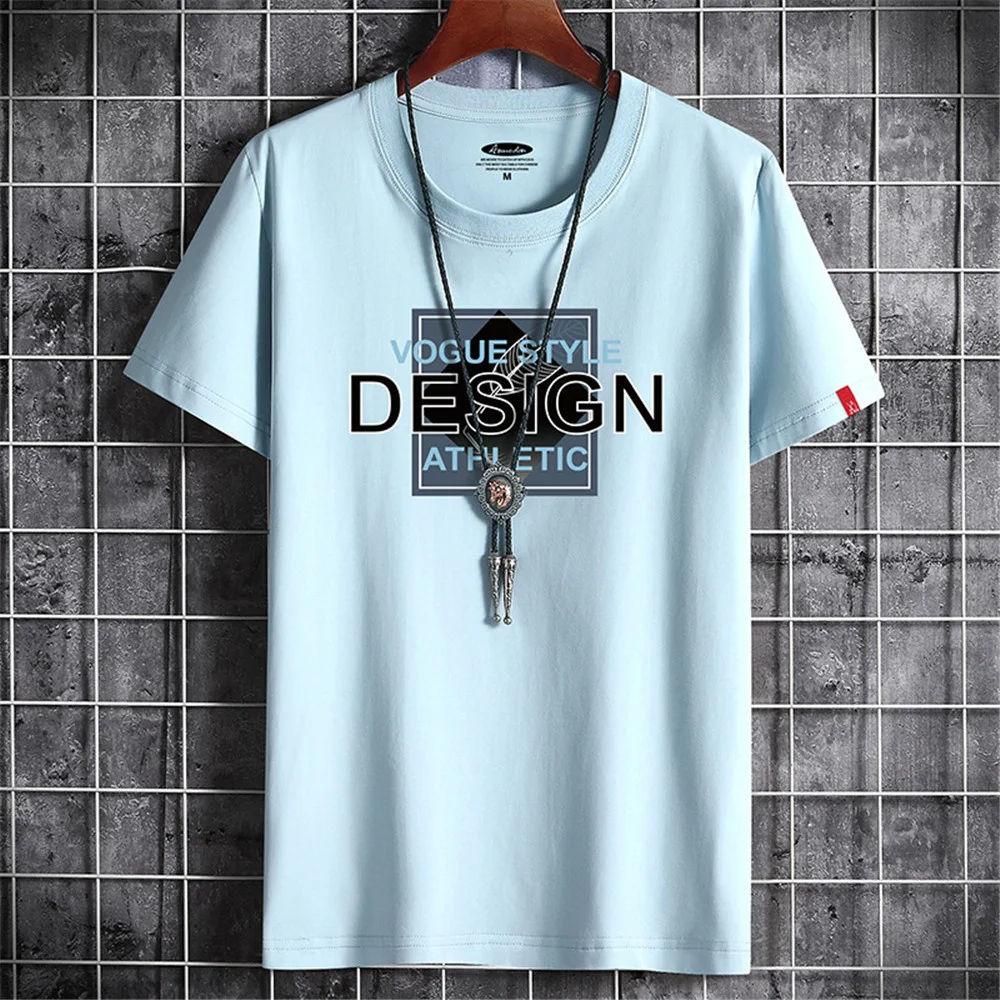 

Футболка мужская легкая дышащая с коротким рукавом и 3D-принтом