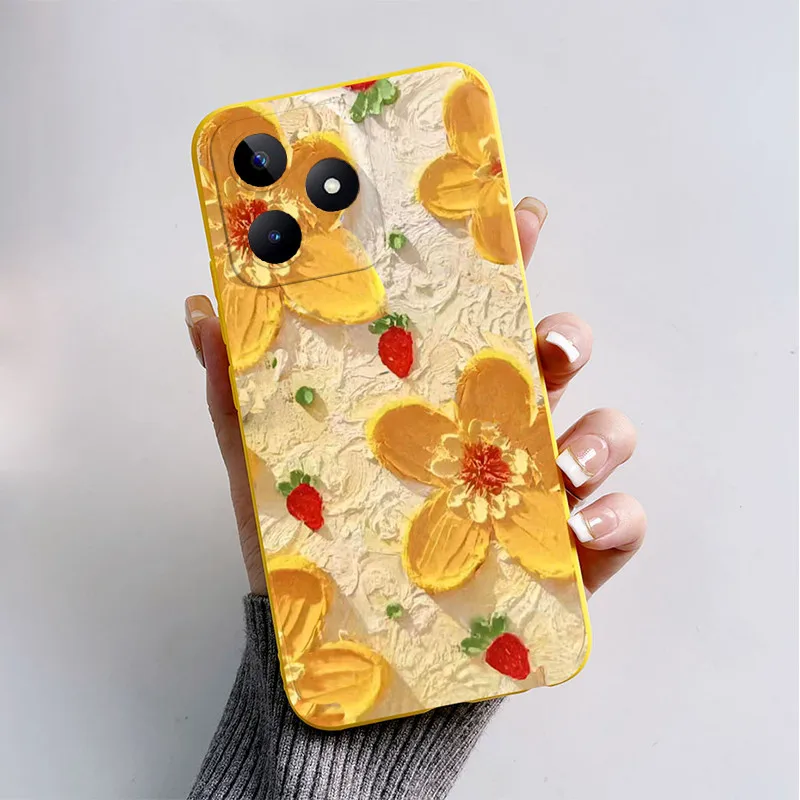 Чехол для Realme Note 50 мягкий силиконовый чехол из ТПУ чехлы телефонов 6 74 дюйма