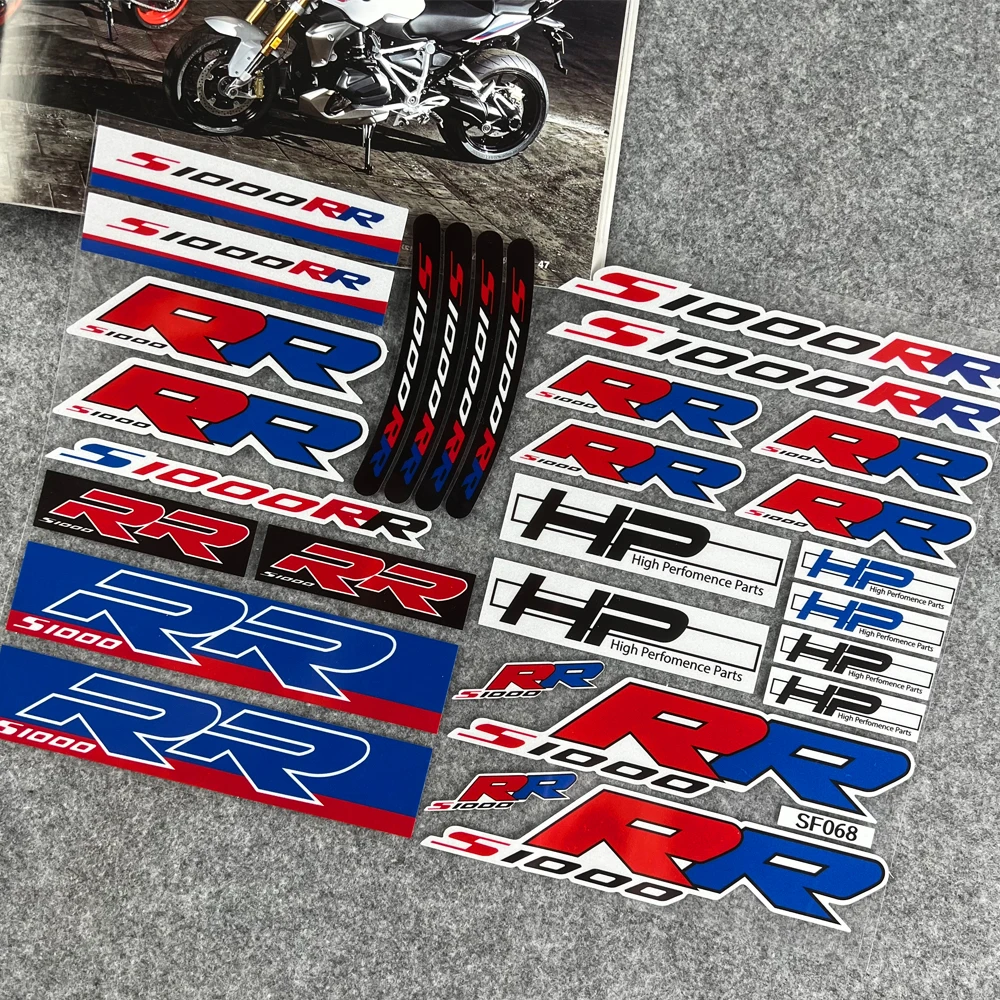 

For BMW S1000RR s1000 rr s1000rr HP Motorcycle Stickers Racing Motocross Wheel Rim Tank Tail Box Logo Decals Kit Waterproof