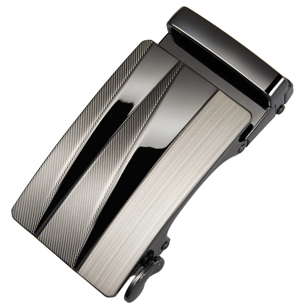 

Laser Alloy Automatic Buckle Prism Luxury Brand Design Girless Buckle Single Automatic Buckle New Trend Versatile Belt Head A124