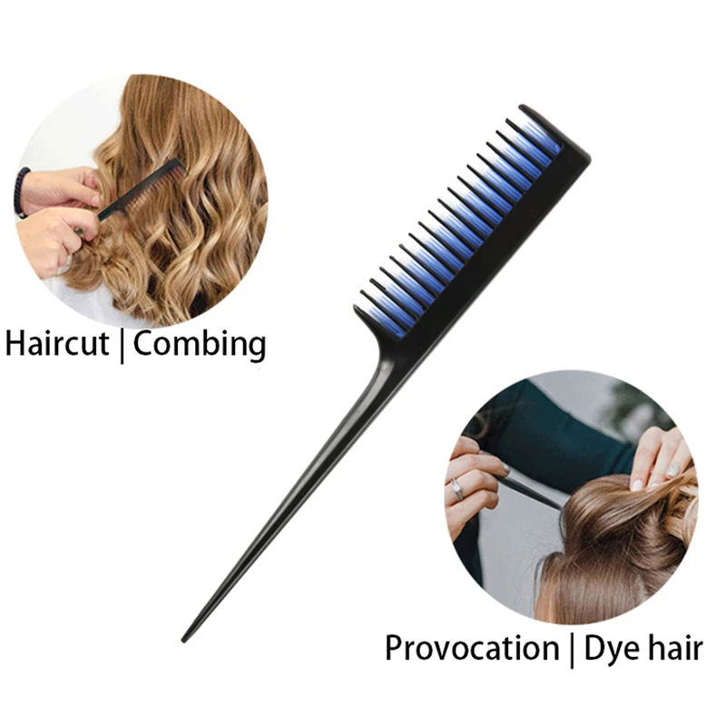 

Антистатическая расческа для парикмахерской, пластиковый триммер для стрижки волос, расческа для окрашивания, Стайлинг волос