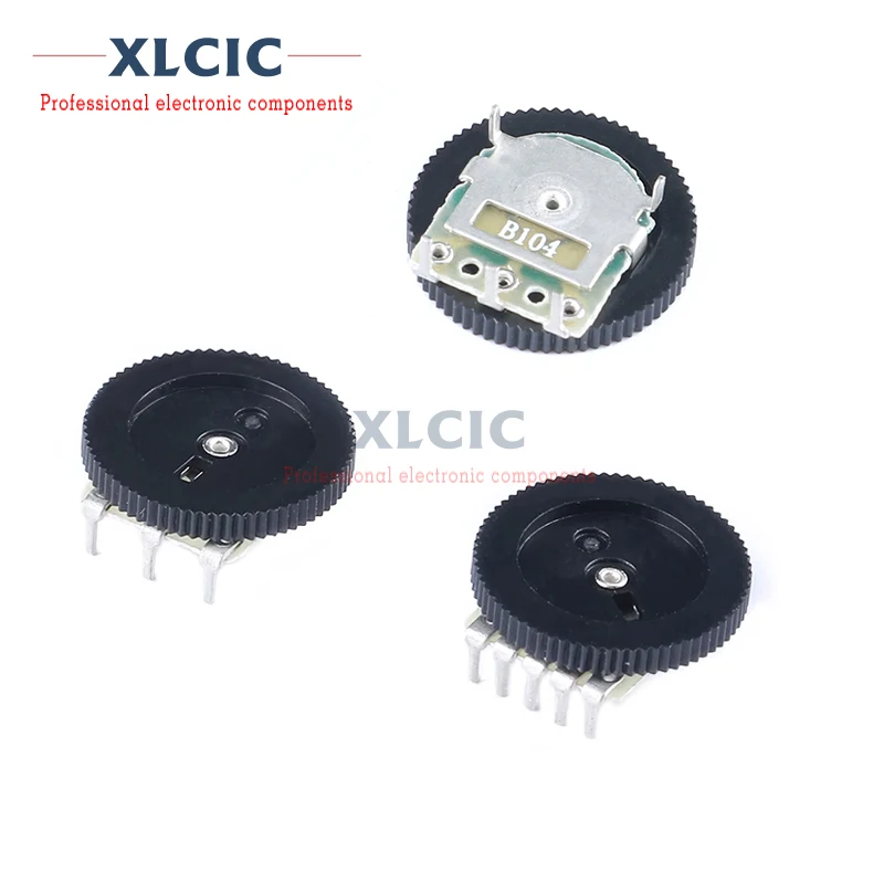 

10PCS 16*2mm 3Pin 5Pin 1K 10K 20K 50K B102 B103 B104 B203 B503 B202 B502 Single And Double Gear Dial Potentiometer Volume Switch