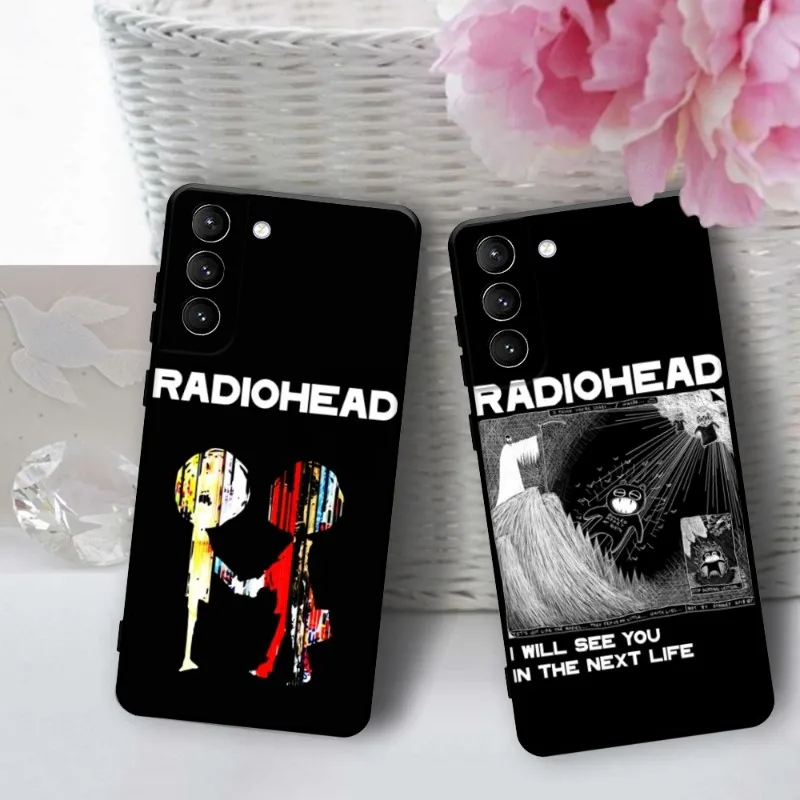 

Radiohead Vintage Rock Band Music Phone Case For Samsung Galaxy S20 S21 FE S22 S10 Ultra S9 S8 Samsung Note 20 10 Lite Phone
