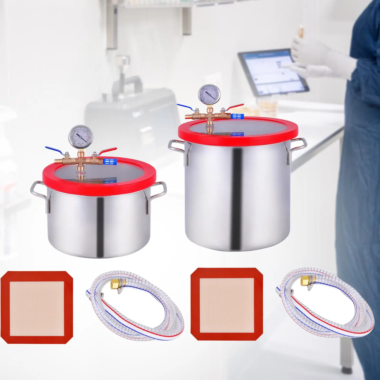 Силиконовая прокладка вакуумной камеры из нержавеющей стали 304. для дегазации