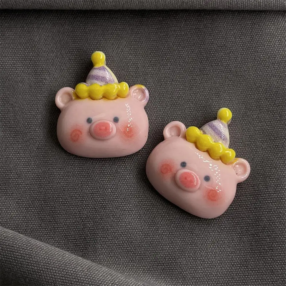 

5 шт., милая собака, кролик, медведь, голова, плоская задняя часть, смоляные кабошоны, украшения для скрапбукинга, украшение для дневника, рождественские декоративные детали «сделай сам»