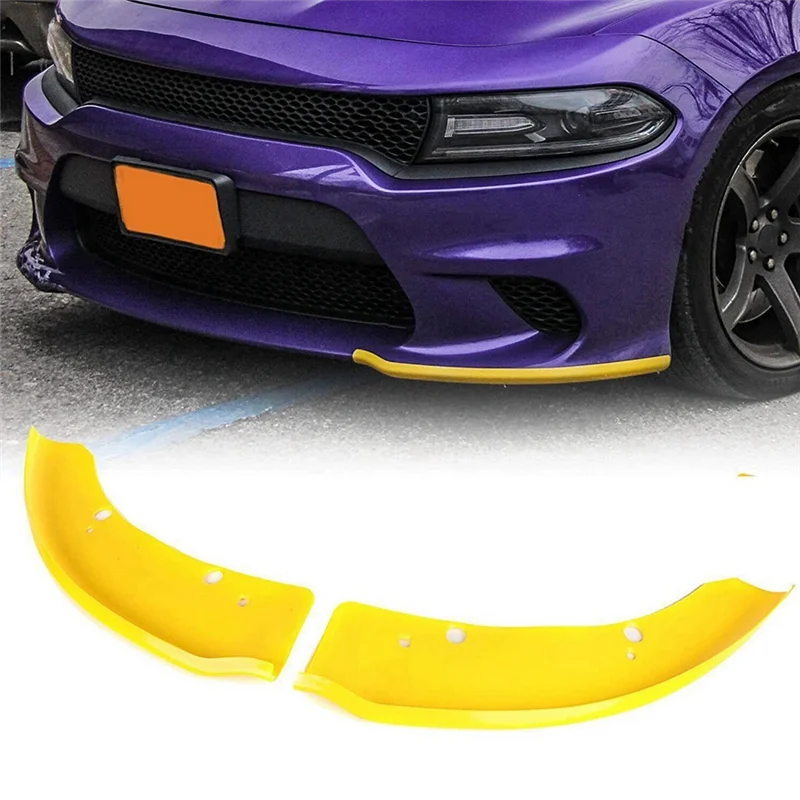 1 пара переднего бампера защита спойлера желтый для Dodge Charger SRT Scat 68327084 АА 68327085