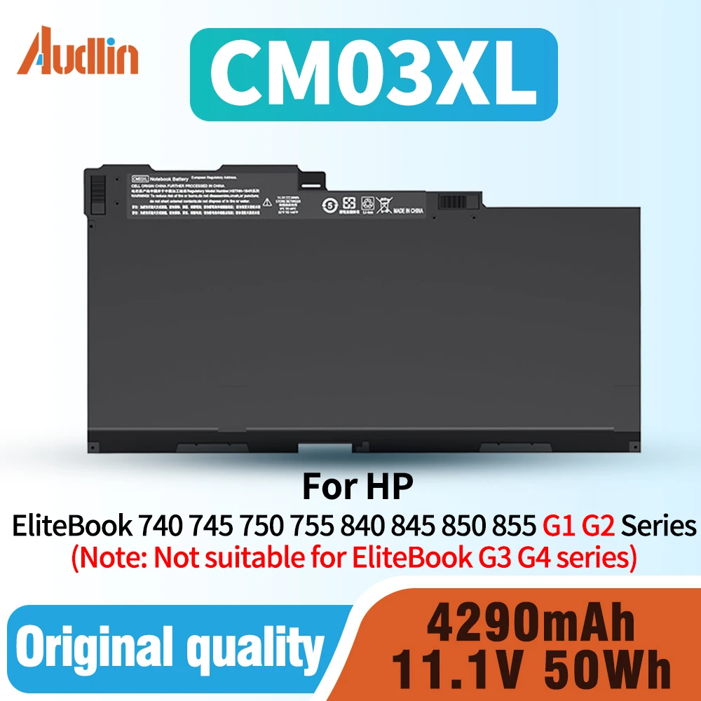 ARyee CO06XL Batterie Compatible avec HP EliteBook 740 745 750 755 840 845 850 855 Série HP CM03 CM03XL CO06 CO06XL HSTNN-DB4Q