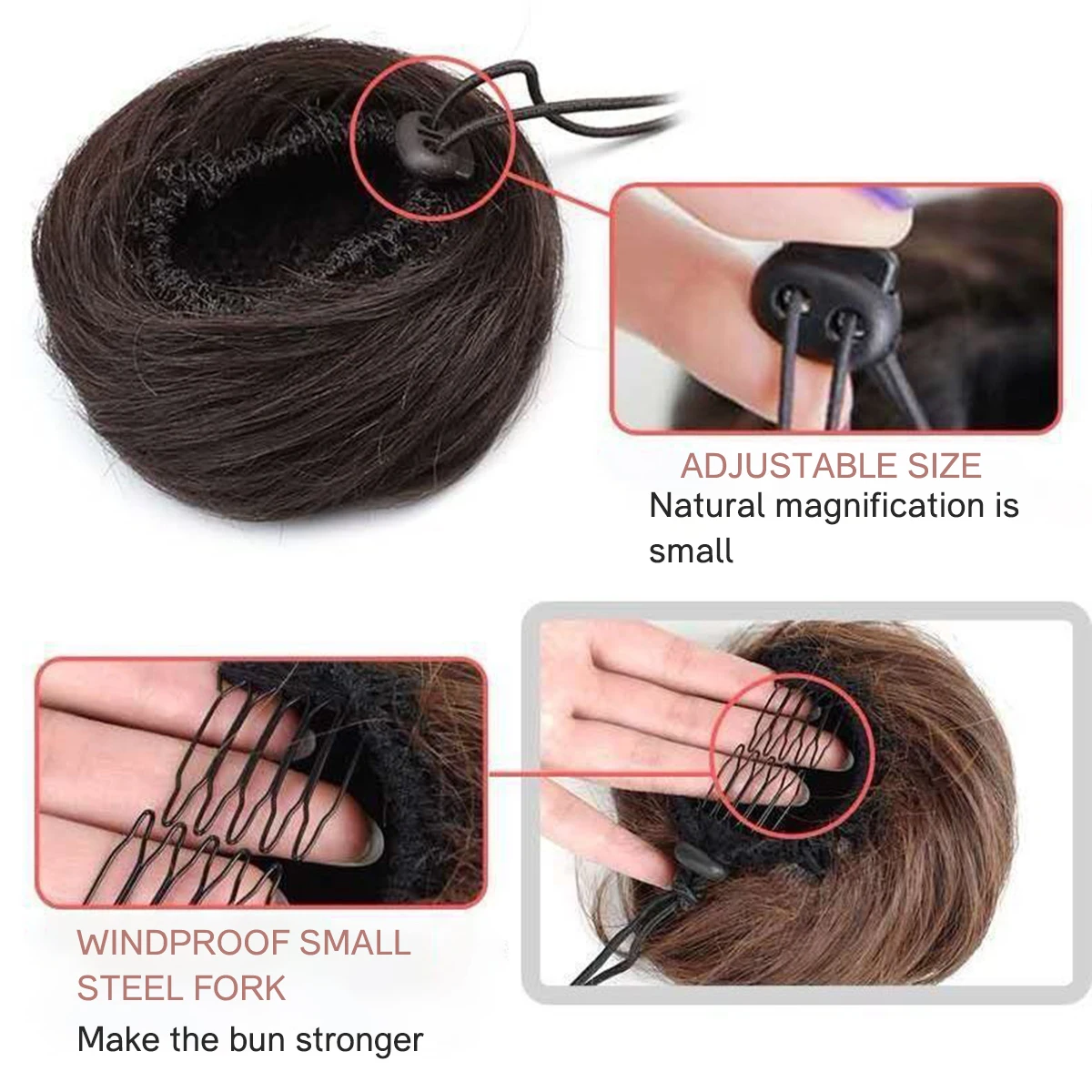 Синтетический пучок на шнурке маленькие и натуральные аксессуары для