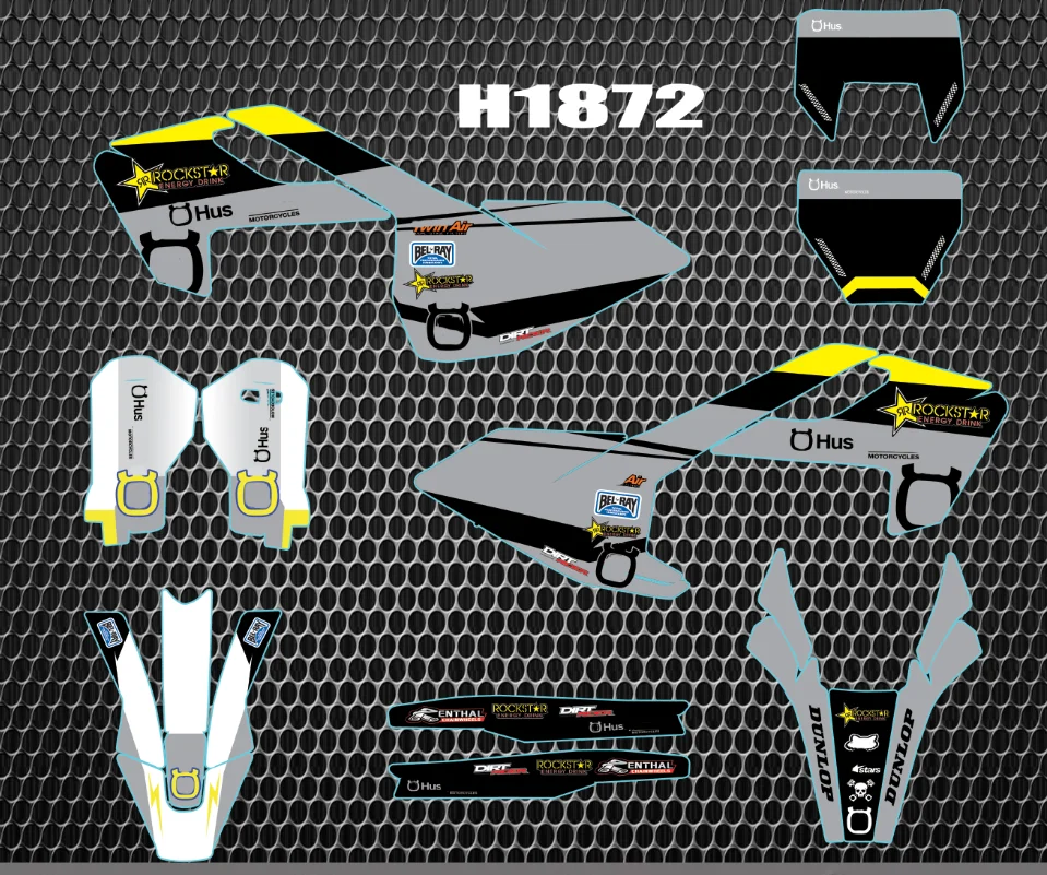 

Mountain cross-country motorcycle Graphic background sticker For Husqvarna FC TC FE TE FX 2016 2017 2018 2019 Applique