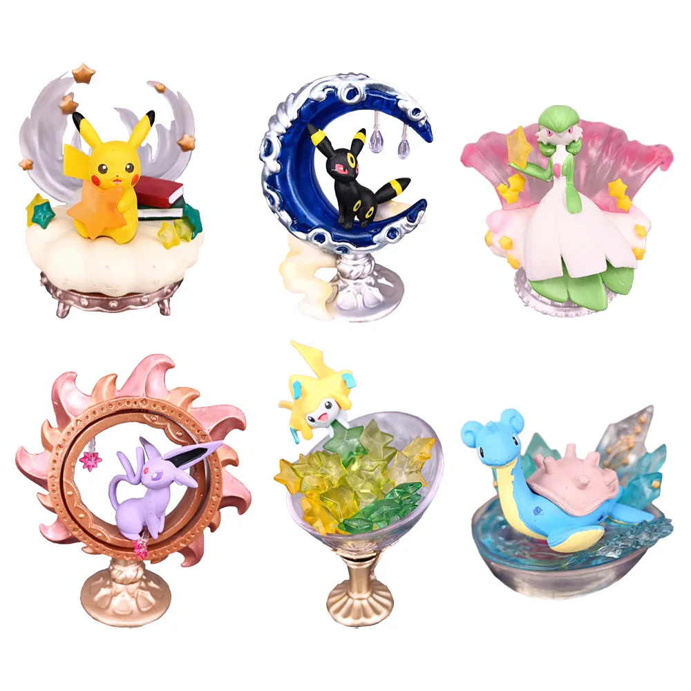 

TAKARA TOMY Pokemon Toys Pikachu Xanadu Moon Ibrahimovic Japanese Anime Figures PVC Model Toy for Kids Birthday Christmas Gift