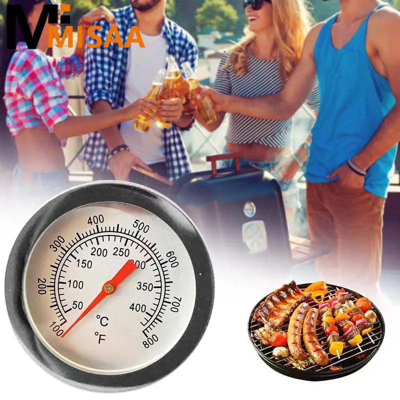 

Temperature Gauge Bbq Gauge Wood Smoker Household Cooking Food Grill Thermometer 50℃400℃ Temperature For Kitchen