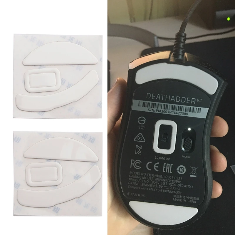 2 упаковки игровых ножек для мыши коньки скольжения улучшенные Razer — DeathAdder V2