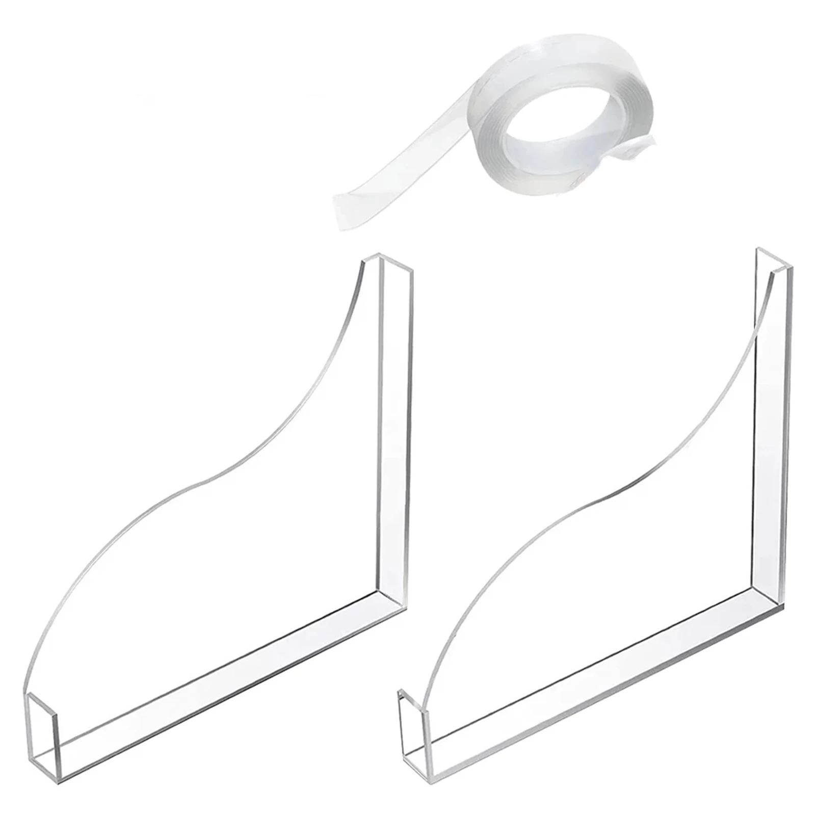 

Transparent Bath Edge Sink Cover Shower Bathtub Guard Cover Household Universal Supplies