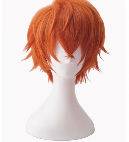 Mystic Messenger saeran 12 дюймов оранжевый короткий пушистый многослойный Синтетический