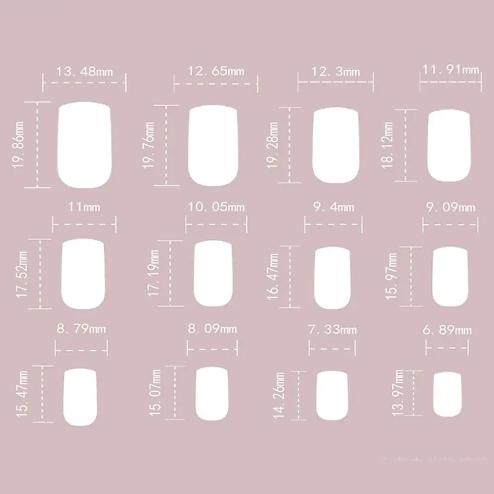 Новые длинные квадратные накладные ногти французские розовые белые с градиентом