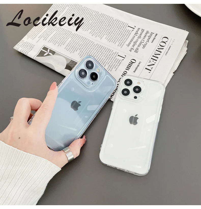 

Applicable to iPhone14promax mobile phone case transparent space shell silicone TPU anti -fall soft shell For iPhone13 12 11 Pro