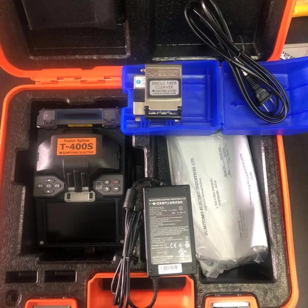 Japan Original Sumitomo T-400S Fiber Fusion Splicer /welding Machine Single Core FTTH Fiber Splicing Machine English Version