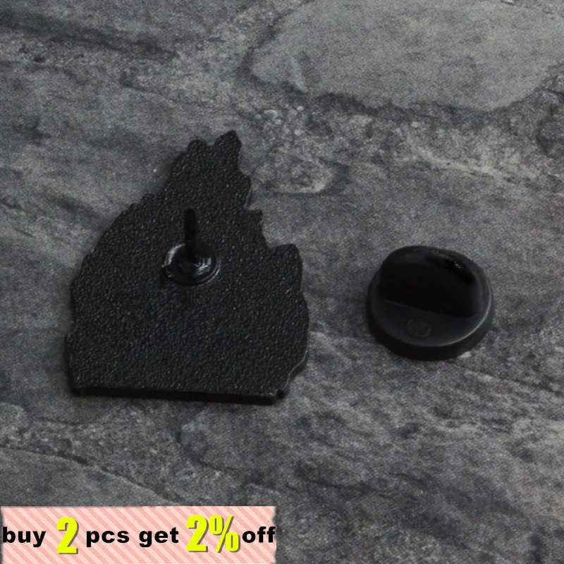 Эмалированная заколка Lynch в стиле Twin Peak Badge Red брошь для штор значки джинсы рубашка