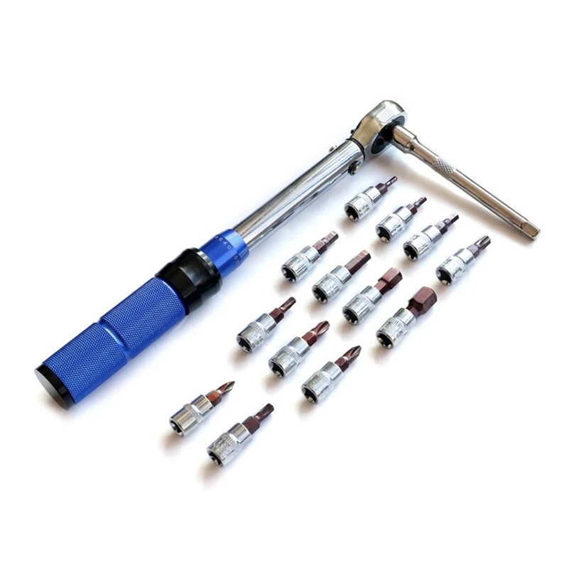 15 шт. регулируемый динамометрический ключ набор для ремонта велосипедов