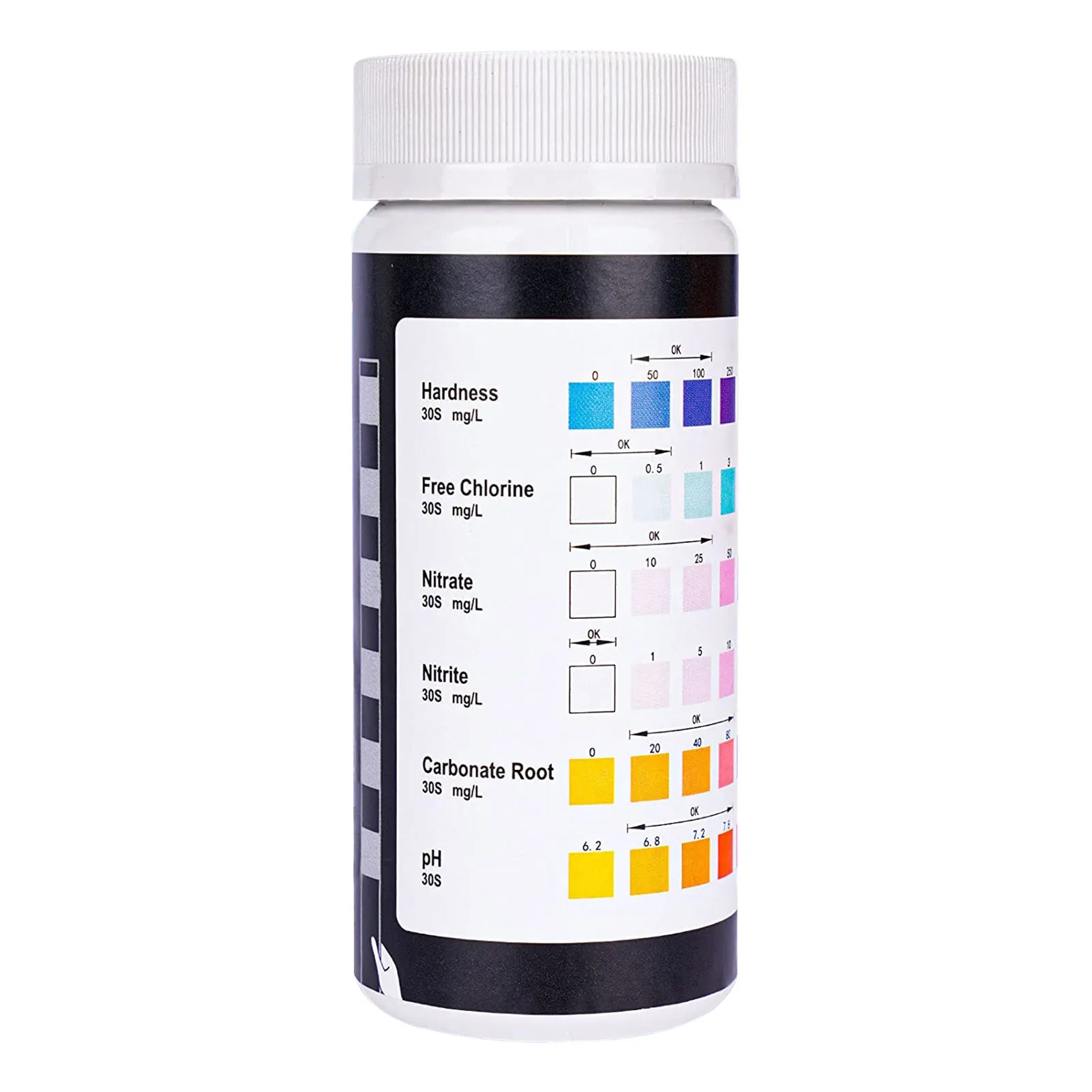 

Drinking Water Test Strips 6-in-1 Water Quality Test Strips Pool Hot Tub Test Strips 50 Strips Testing Water Quality PH Free