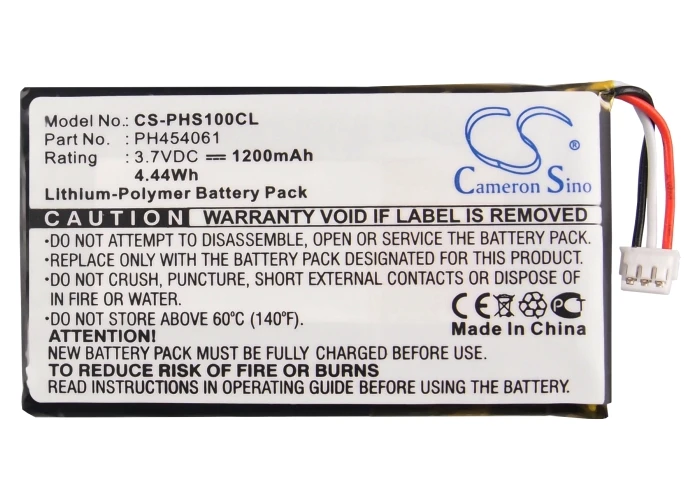 cameron sino cordless phone replacement li polymer battery 1200mah for ph454061 cisco s10a s10a38 s10h free tools free global shipping
