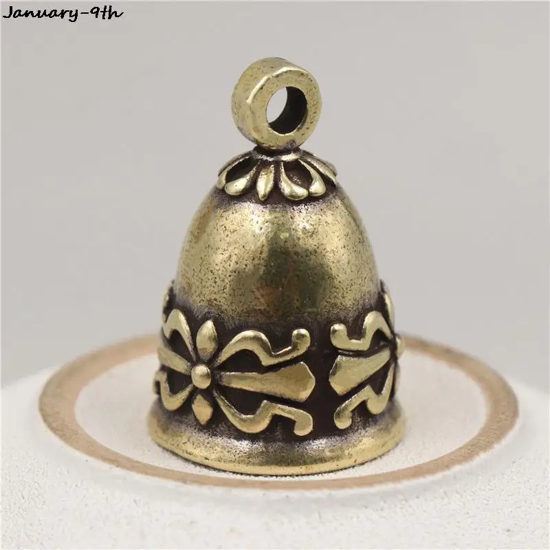 1 шт. Мини Античный колокольчик китайская латунная Медная скульптура молитвенная