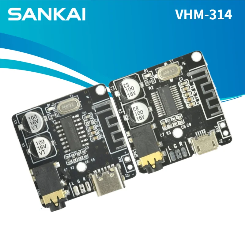 Фото Плата аудиоприемника VHM-314, совместимая с Bluetooth 4.1/5.0, декодер MP3 без потерь, беспроводной стереомузыкальный модуль №1