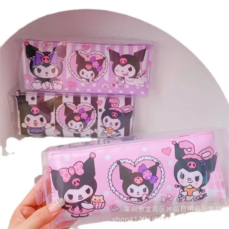 

2023 Sanrio пенал Kawaii Mymelody Kuromi Cinnamoroll Новый мультяшный школьный пенал большой емкости Детские Канцелярские подарки