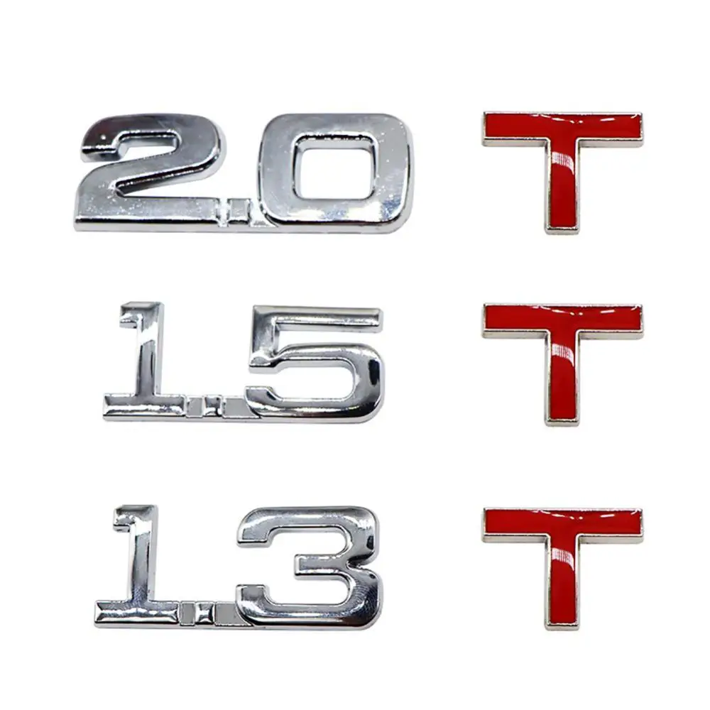 

Металлический 3d-логотип 1,6 1,8 2,0 T эмблема значок Стикеры для стайлинга автомобиля наклейки декор