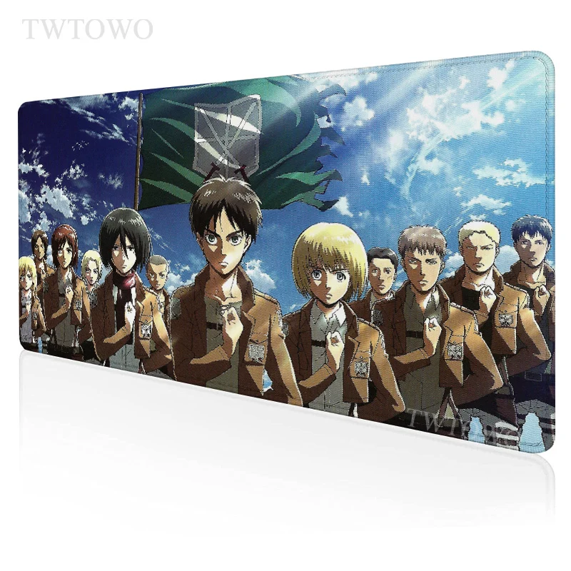 

Anime Attack on Titan Mouse Pad Gamer XL HD Large Home Mousepad XXL MousePads Office Anti Slip Natural Rubber Mice Pad