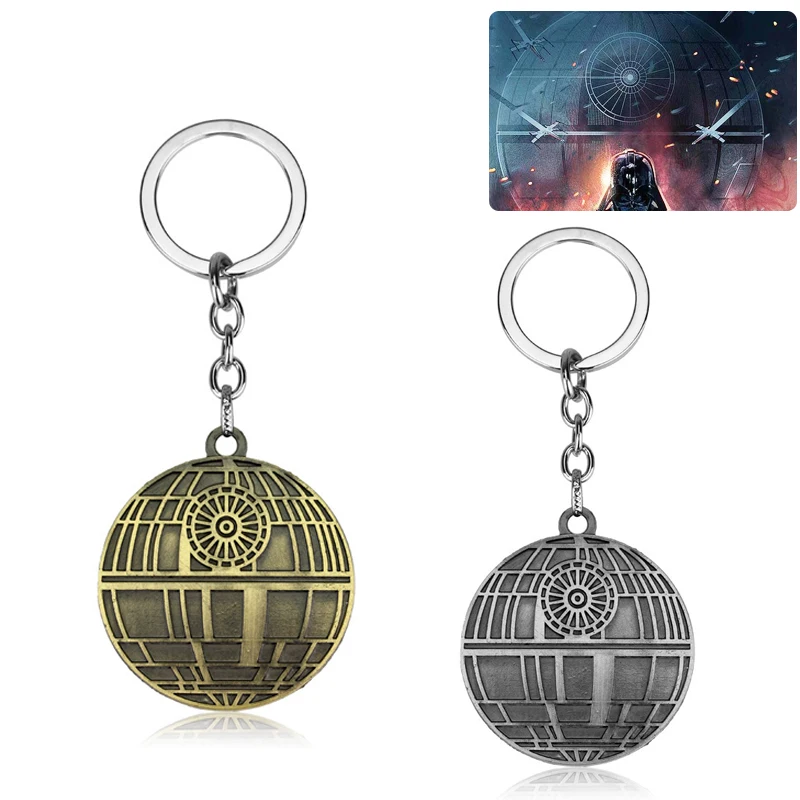 

New Movie with The Same Keychain Creative Planet Copper Color Silver Classic Alloy Keychain Student Bag Pendant Key Ring Gift
