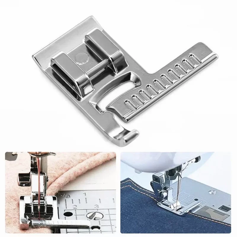 

1Pc Snap On Sewing Machine Straight Stitch Guide Presser Foot for Brother Singer 5BB5593