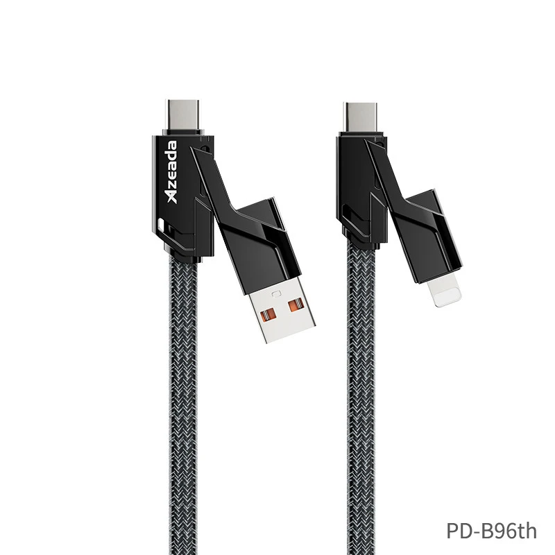 

4 in 1 Data Transfer Cabel 100W USB to Type-c USBC port converter power charger for USB to light-ning iphone 13 14 pro Max